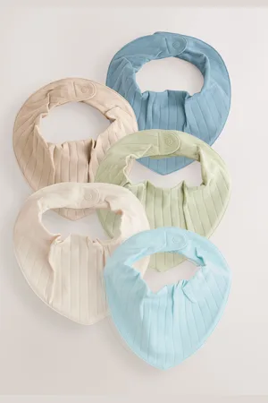 Next 100% Cotton Baby Short Sleeve Bodysuits Bibs 5 Packun