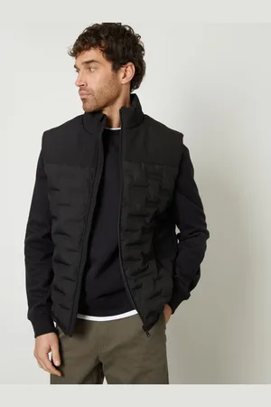 Threadbare Quilted Panel Funnel Neck Giletxlarge