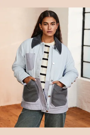 Next Patched Cord Collar Worker Jacket46