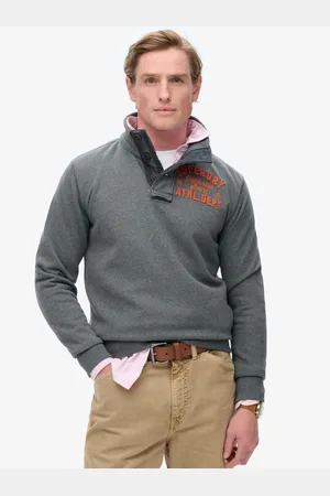 Superdry Vintage Athletic Henleys 100% Coton Sweat-shirtM