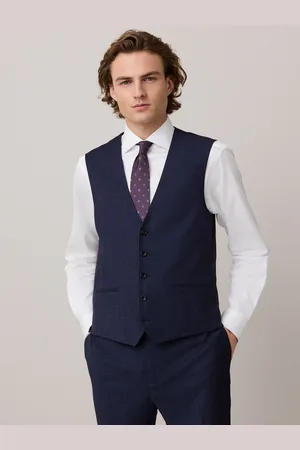 Next Gilet de costume texturé à carreaux44r