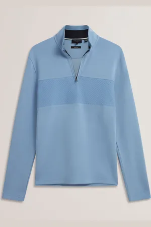 Ted Baker Simona Manches Longues Pull à demi-zippé à empiècement contrastantpetit