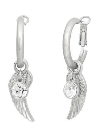 Bibi Bijoux Silver Tone Serenity Interchangeable Hoop Earringsun