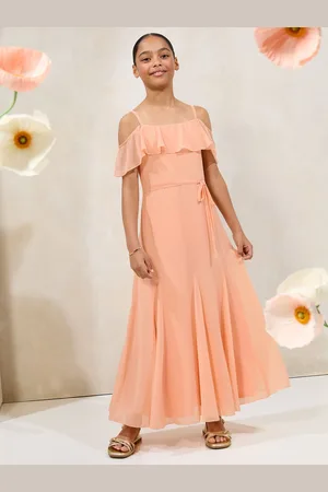 Lipsy London Cold Shoudler Godet Skirt Maxi Occasion Dress (10-16yrs)12 ans (152cm)