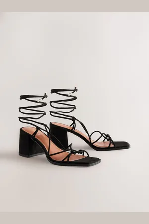 Next Forever Comfort Square Toe Wrap Block Heel Sandalseu42