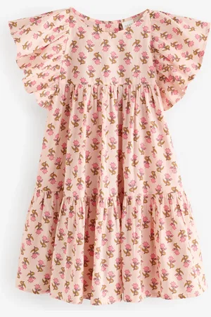 Next Printed 100% Cotton Ruffle Dress (3-16yrs)9 ans (134cm)