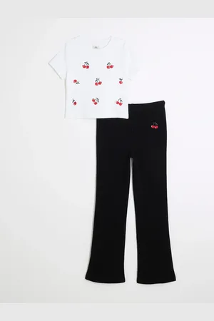 River Island Girls 100% Cotton Kickflare Set122128cm