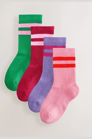 Next Chaussettes de cheville à semelle coussinée en coton riche 4 PackUK 9-12 Jnr