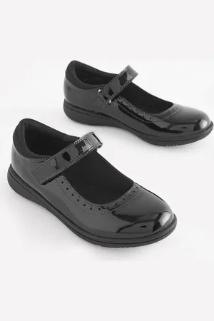 Next Chaussures Mary Jane en cuir à détail écolière