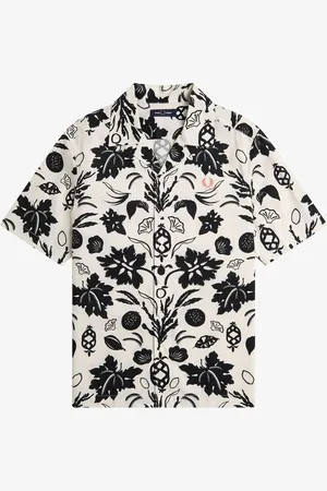 Fred Perry Chemise à col révéré imprimé botaniquelarge