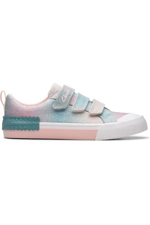 Clarks Chaussures en toile pastel Foxing Brill enfant
