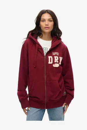 Superdry Oversized Vintage Athletic Zip Sweat-shirt à capuche34-36