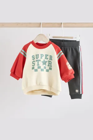 Next Baby 100% Cotton Sweatshirt and Joggers Set 2 Piece12 - Mois 18 (80 - 86cm)