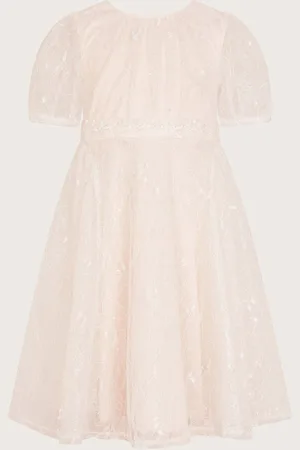 Monsoon Lace Embellished Belt Dress10 ans (140cm)