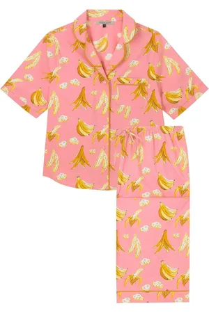 Their Nibs Bananas Short Sleeve Cropped Leg Capri Pyjama SetPetit