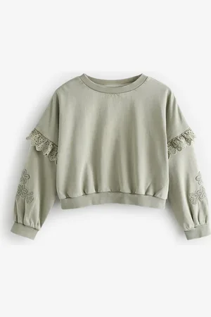 Next 100% Cotton Embroidered Boxy Long Sleeve Sweatshirt (3-16yrs)11 ans (146cm)