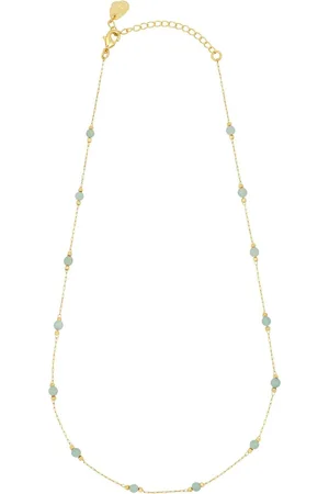 ESTELLA BARTLETT Amazonite Paperlink Luck Necklaceun