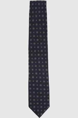 Reiss Anzio - Foulard en soie mélangée - Cravate à imprimé médaillonTAILLE UNIQUE