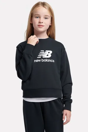 New Balance Sweat Kids Français terry Stacked Logo Col rond166168cm