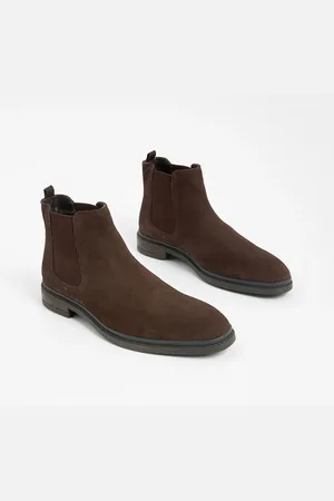 Next Bottines Chelsea en daim