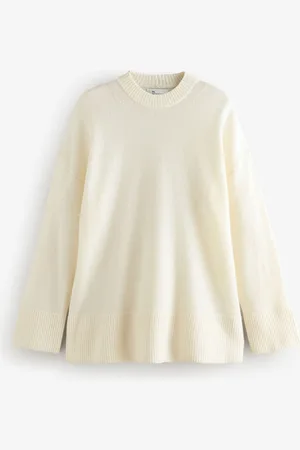 Next 100% Laine Premium Col rond PullL Reg