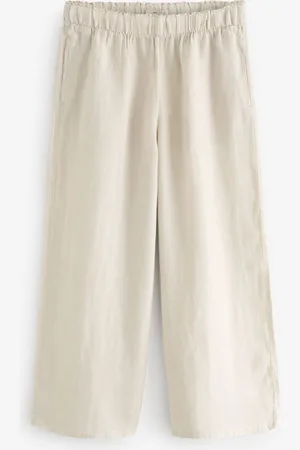 Next 100{Pantalon à jambes larges Lin Premium48