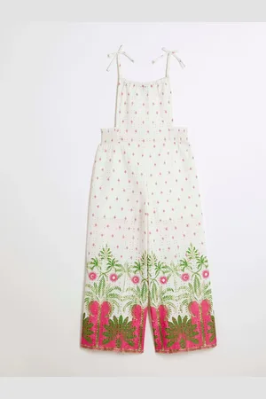 River Island Filles Tropical Palm Combinaison110116cm