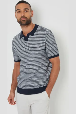 Threadbare Polo Rayure texturé à col trophéeMédium