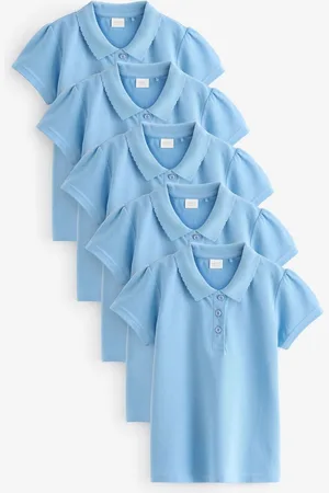 Next 100% Coton Manches courtes Polos 5 Lot (3-16ans)6 ans (116cm)