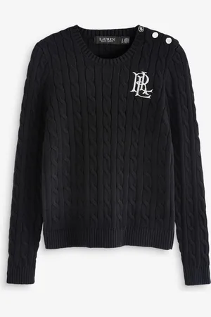 Ralph Lauren Pull en maille torsadée à boutons 100% cotonM