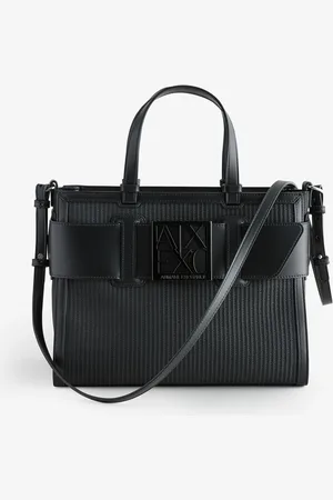 Armani Exchange Tape Logo Cross Body Black Bagun
