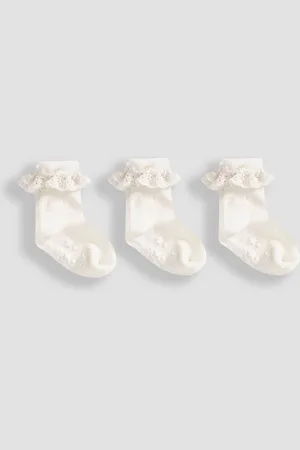 JoJo Maman Bébé 3{Paquet de chaussettes à froufrousJusqu
