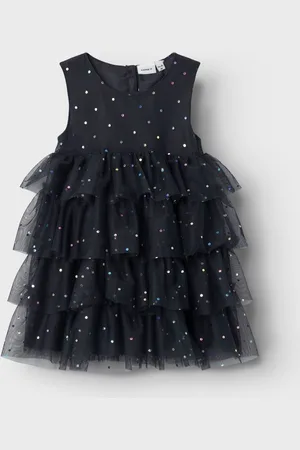 NAME IT Robe à volants en maille de tulle3 - 4 ans (98 - 104cm)