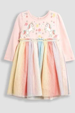 JoJo Maman Bébé Licorne Arc-en-ciel en tulle Peignoirs de fête2 - 3 ans (92 - 98cm)