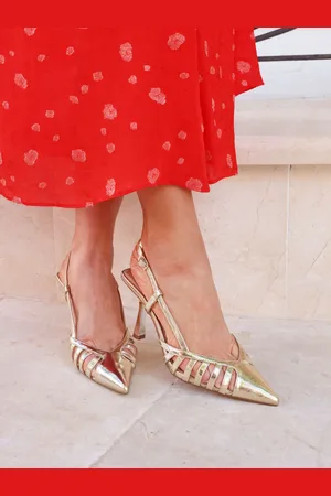 Linzi Alias Cut Out Slingback Court Heelseu38