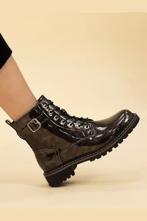Lunar Parlour Patent Ankle Botteseu37