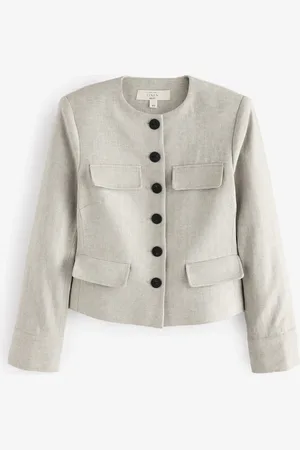 Next Cotton Linen Blend Trophy Jacket48