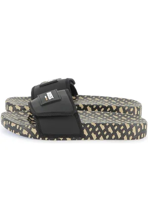 HUGO BOSS All Over Print Logo Sliders With Touch Fasteningr. u.125eu31
