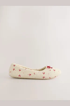 Next Linen Blend Ballet SlippersPetit