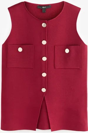 Next Haut gilet boutonné en maille éléganteMédium