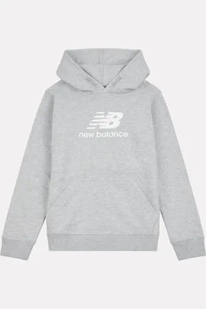 New Balance Kids French Terry Stacked Logo 100% Cotton Hoodie166168cm