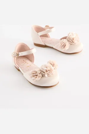 Next Satin Bridesmaid Ankle Strap Corsage Occasion Shoes