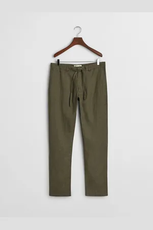GANT 100% Cotton Relaxed Linen TrousersPetit