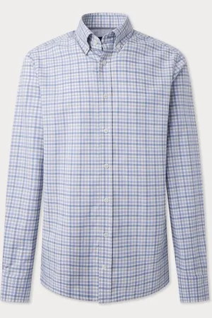 Hackett London Hommes Rouge 100% Cotton ChemisesL