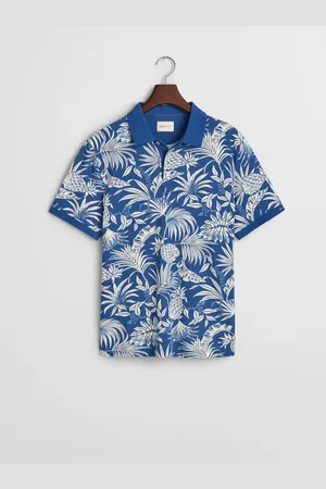 GANT 100% Cotton Short Sleeve Printed Polo ShirtPetit