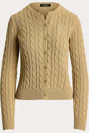 Ralph Lauren Cardigan Ralhan en maille torsadée avec logo écussonxlarge