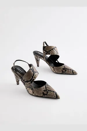 Next Forever Comfort Point Toe Asymmetric Strap Detail talons Slingbacks