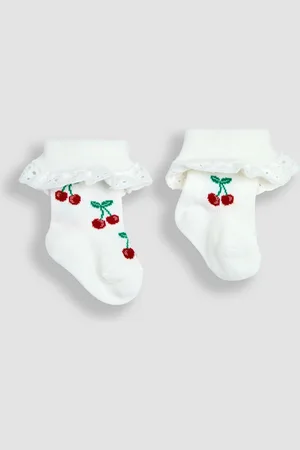 JoJo Maman Bébé 2{Paquet de chaussettes à froufrous1 - 2 ans (80 - 92cm)