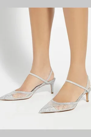 Dune Wide Fit Charismatic Pointed Lurex Slingback Heelseu42
