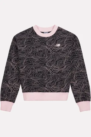 New Balance Girls AOP Brush Back Sweatshirt8 - 9 ans (128 - 134cm)